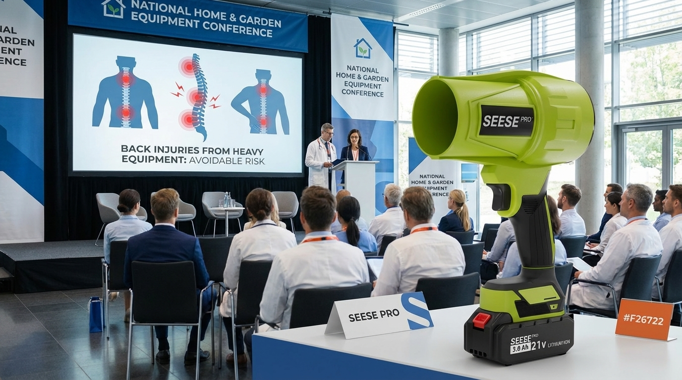 Back injury statistics from heavy yard equipment use