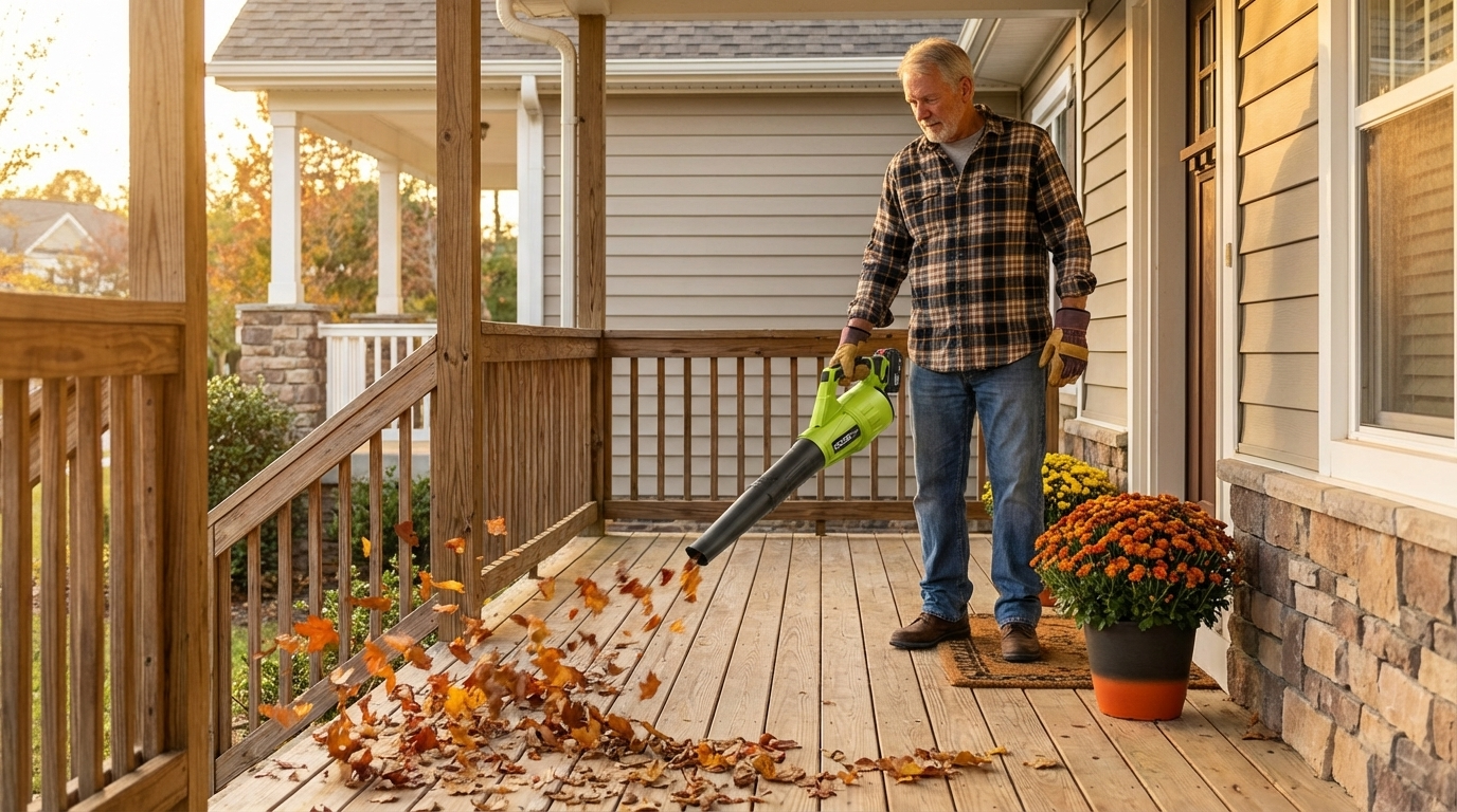 Seese Pro blower in use